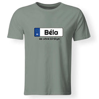 Rendszámtábla mintás póló férfiaknak