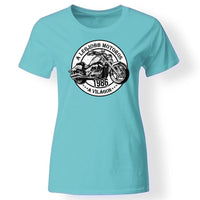 A legjobb motoros a világon póló nőknek türkiz