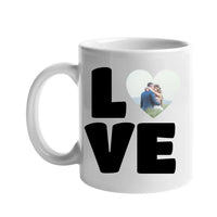 Love feliratos bögre egyedi fotóval
