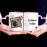 Valentin napi szíves egyedi képes bögre