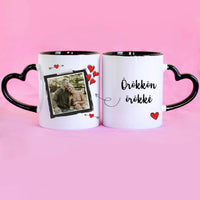 Valentin napi szíves egyedi képes bögre