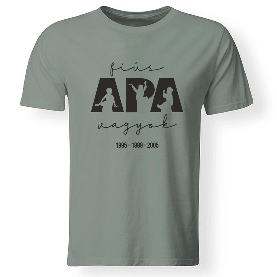 Ajándék Apáknak - Fiús apa vagyok férfi póló