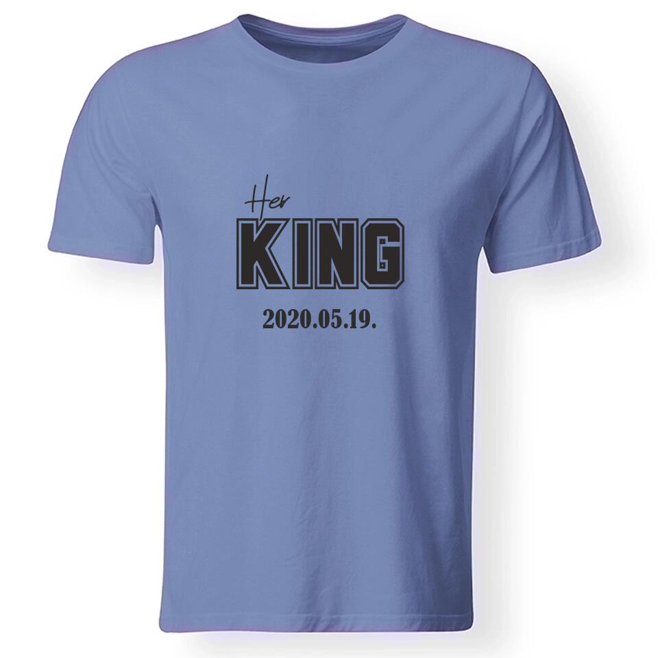 Her King férfi póló évszámmal