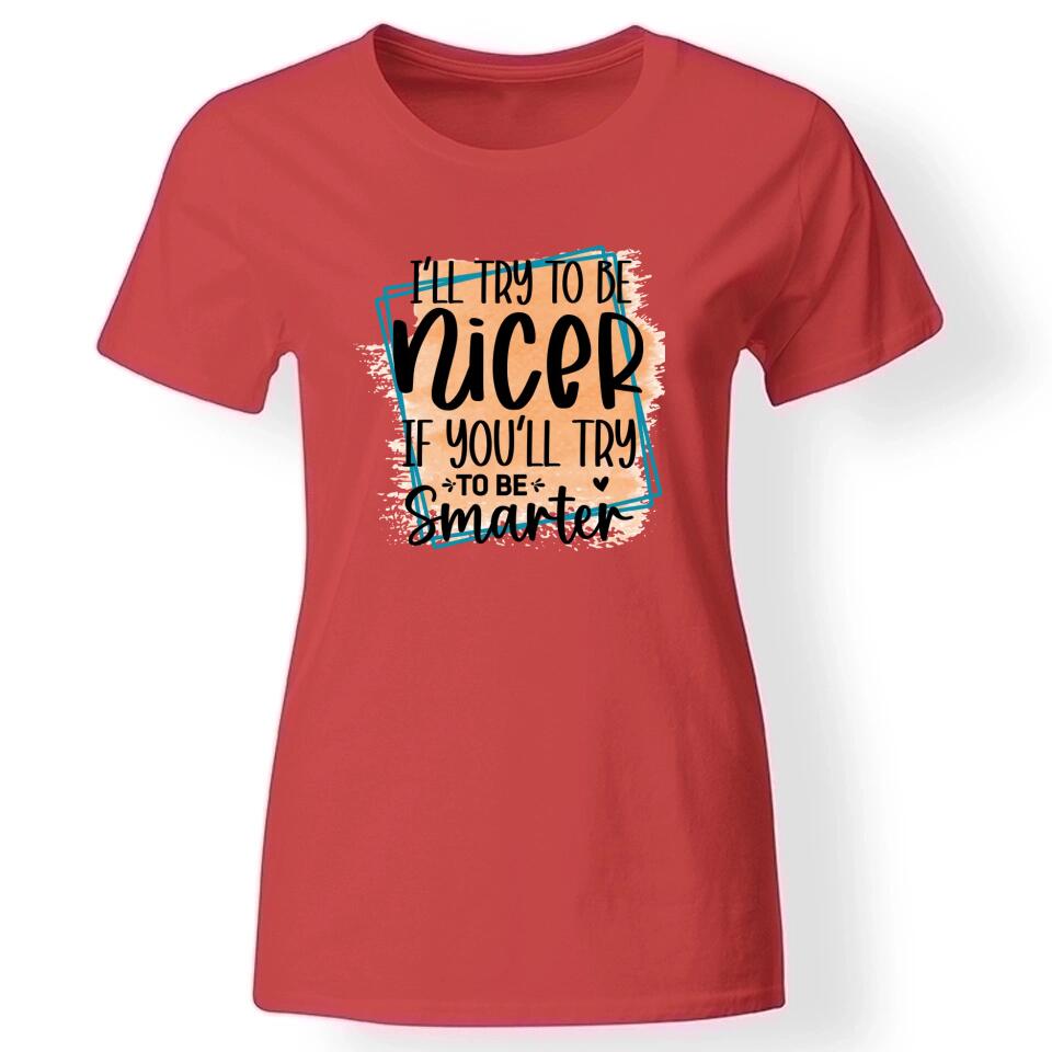 Szarkasztikus póló nőknek piros