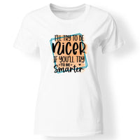 Szarkasztikus póló nőknek fehér