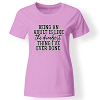 Vicces flegma feliratos póló nőknek rózsaszín