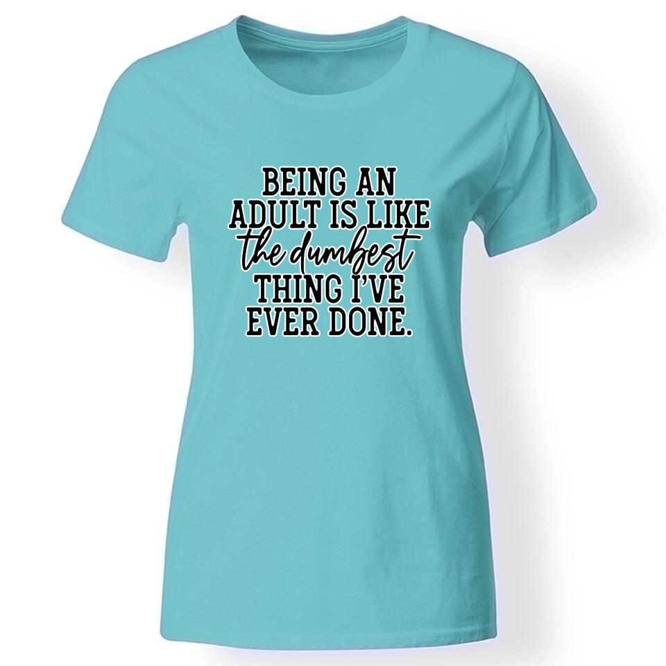 Vicces flegma feliratos póló nőknek türkiz