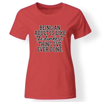 Vicces flegma feliratos póló nőknek piros