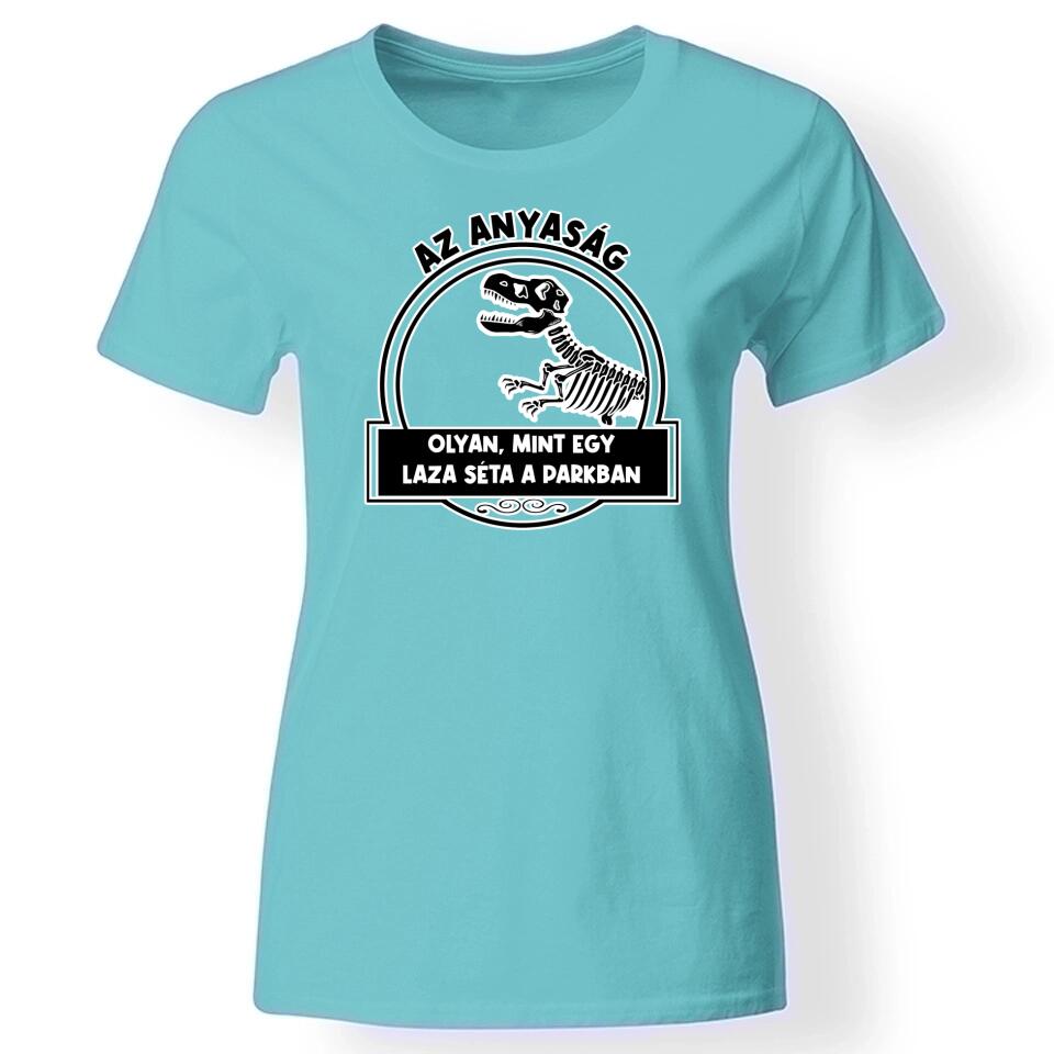 Anya mintás póló türkiz