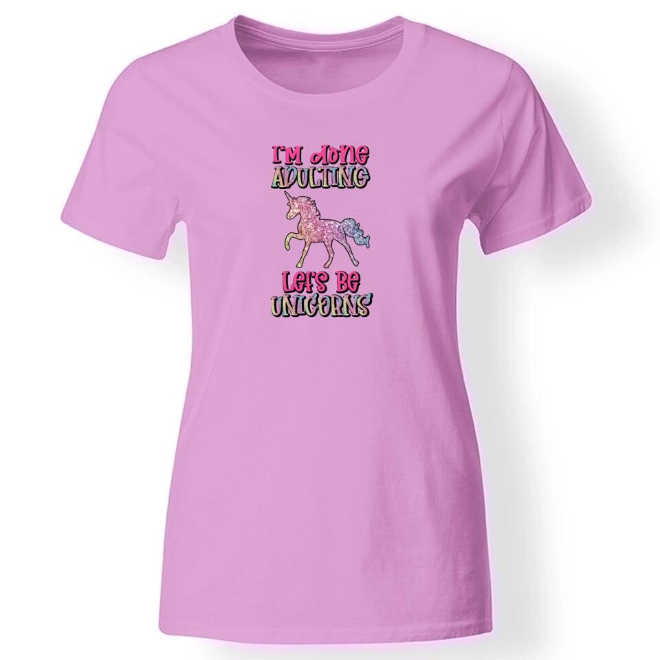 Unikornis póló nőknek rózsaszín
