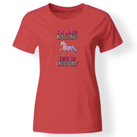 Unikornis póló nőknek piros