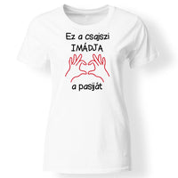 Szerelmes póló nőknek fehér