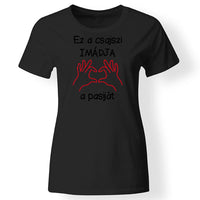 Szerelmes póló nőknek fekete