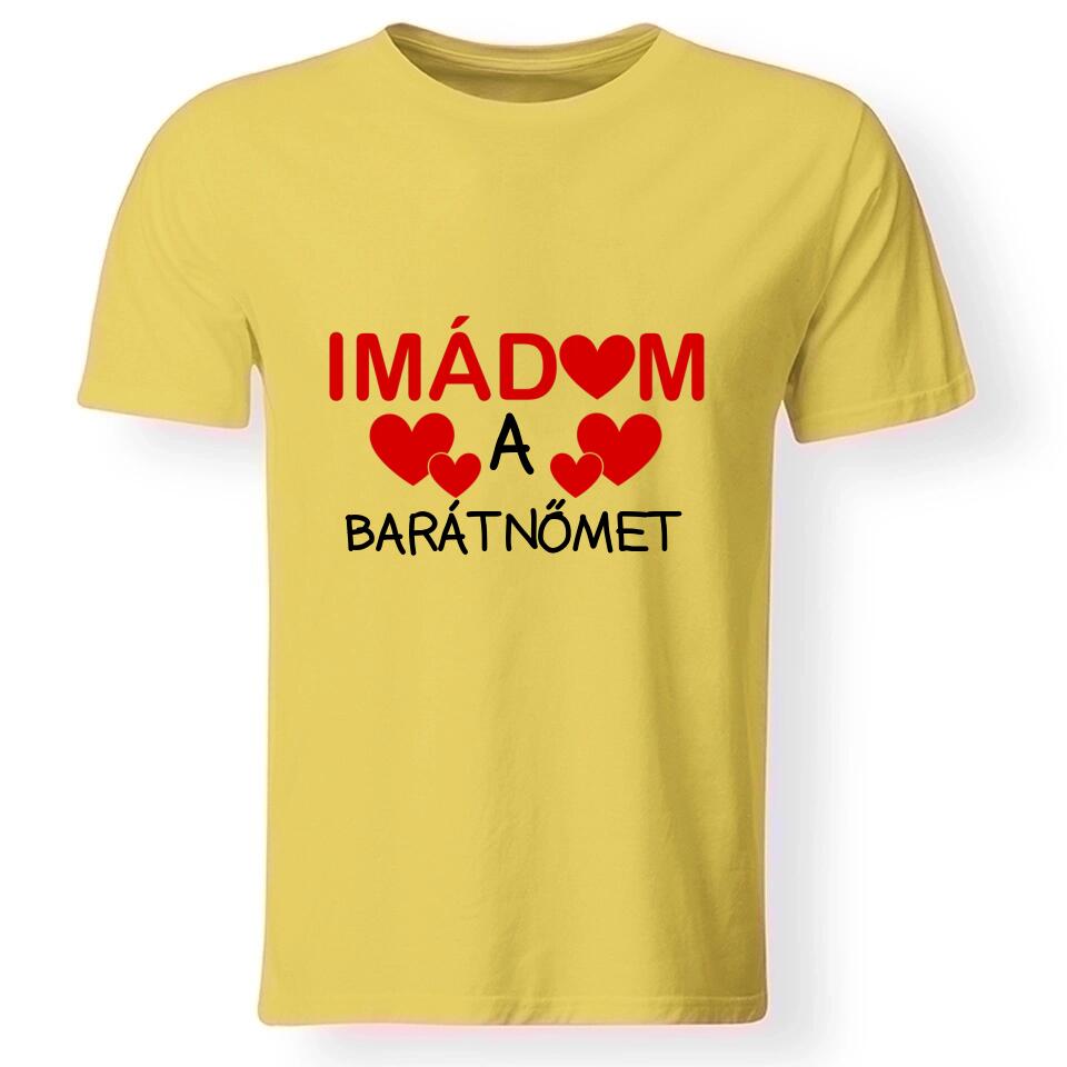 Férfi póló imádom felirattal