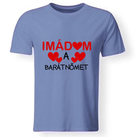 Férfi póló imádom felirattal
