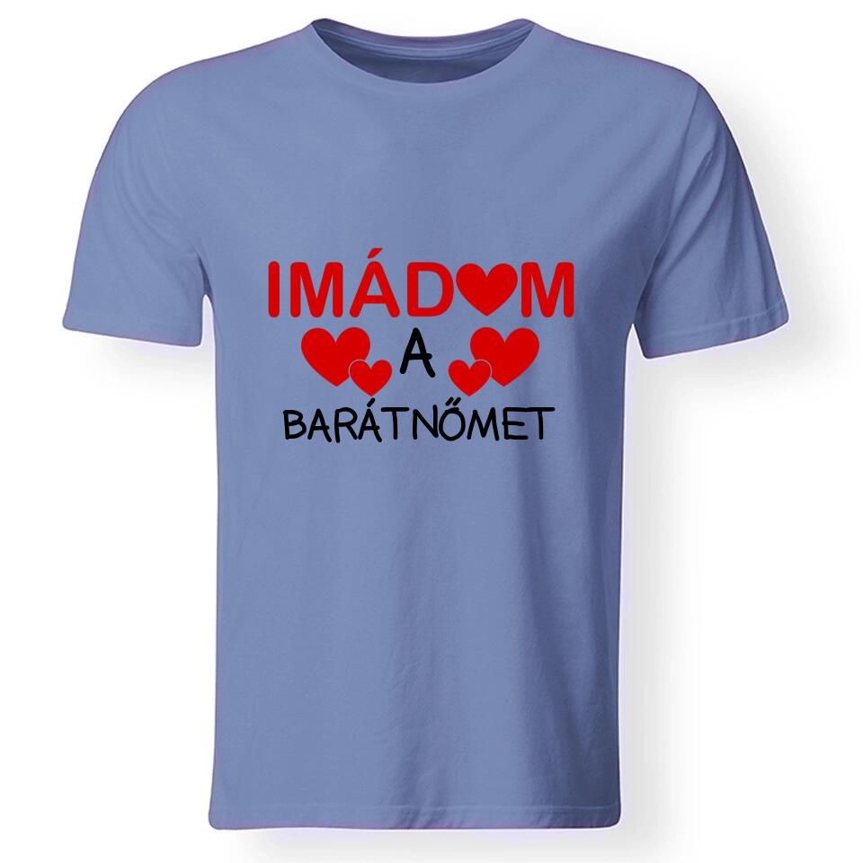 Férfi póló imádom felirattal
