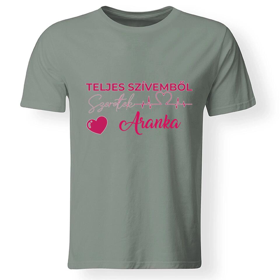  Teljes szívemből szeretlek férfi póló