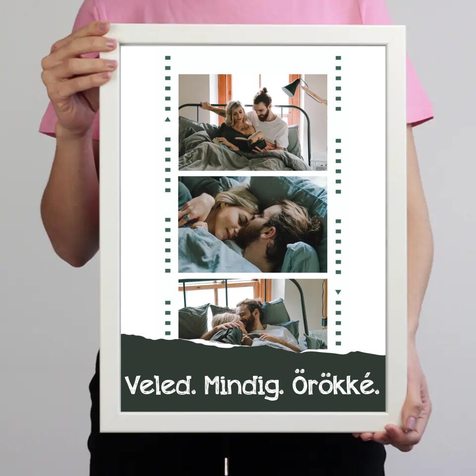 Filmszalagos montázs falikép