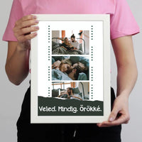 Filmszalagos montázs falikép