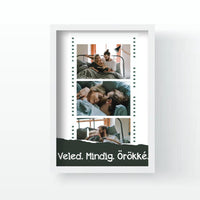 Filmszalagos montázs falikép