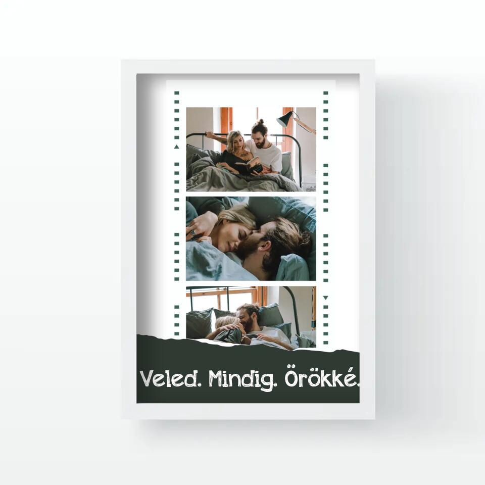 Filmszalagos montázs falikép