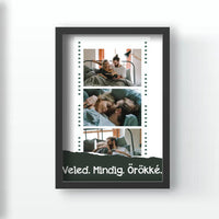 Filmszalagos montázs falikép