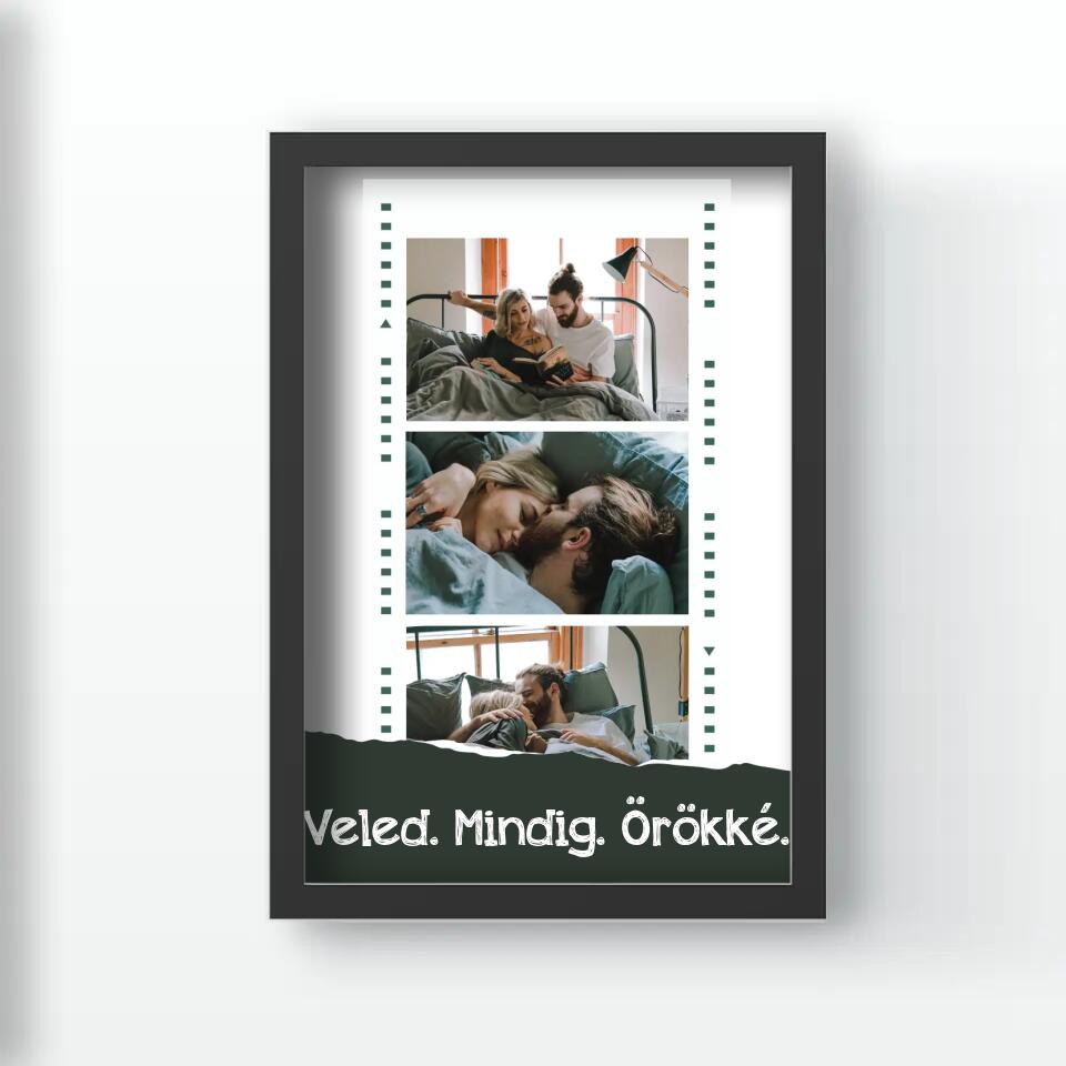 Filmszalagos montázs falikép