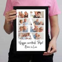 Papa fotómontázs egyedi felirattal