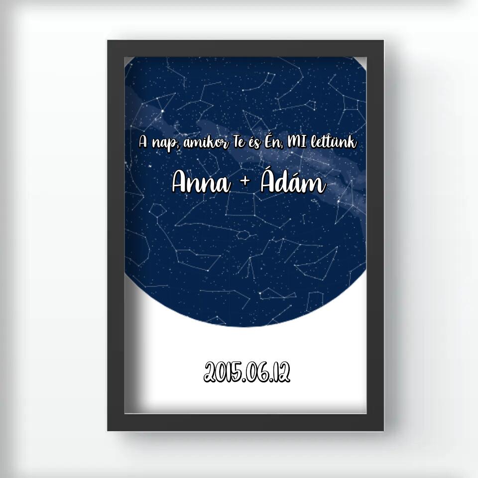 Teljes csillagtérkép falikép