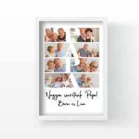 Papa fotómontázs egyedi felirattal