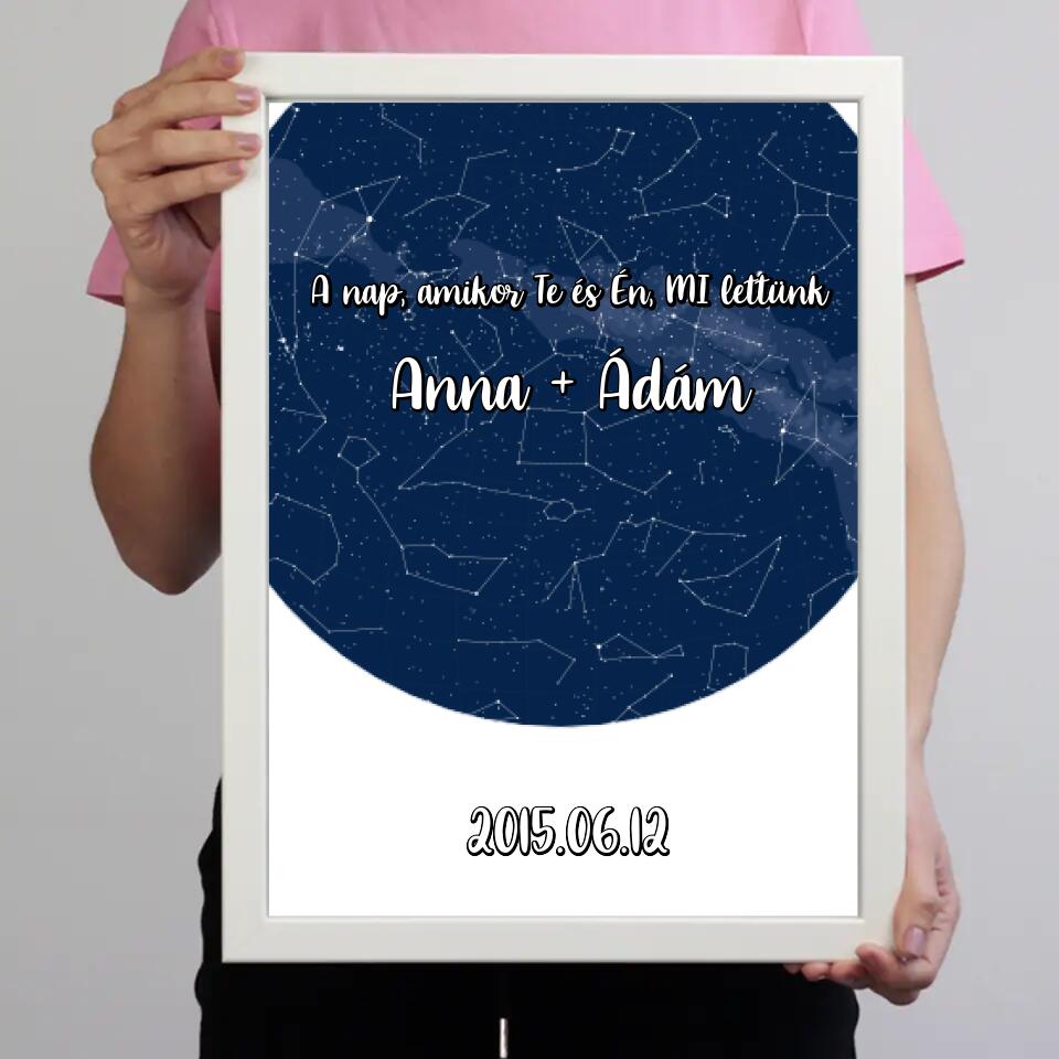 Teljes csillagtérkép falikép