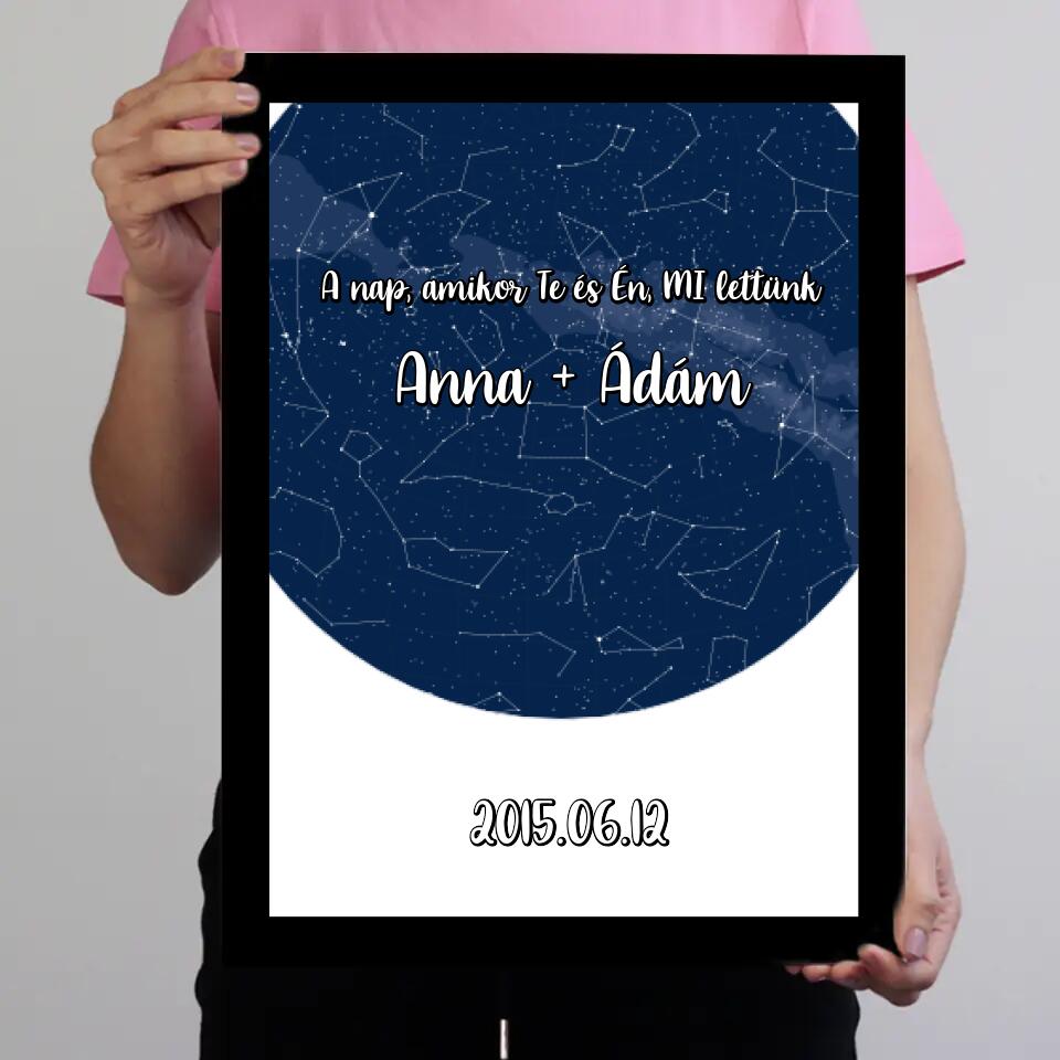 Teljes csillagtérkép falikép