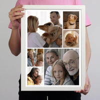 Fotókollázs falikép nagyszülőknek