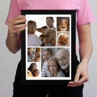 Fotókollázs falikép nagyszülőknek