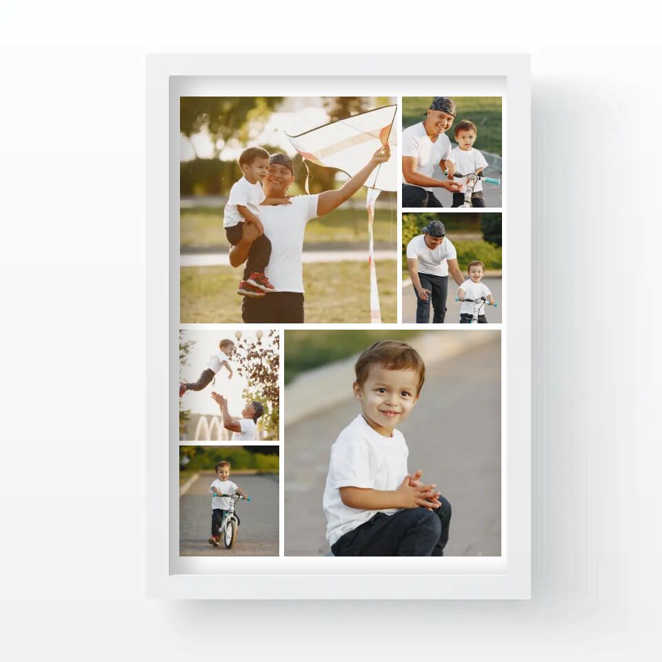 Fotókollázs falikép apáknak