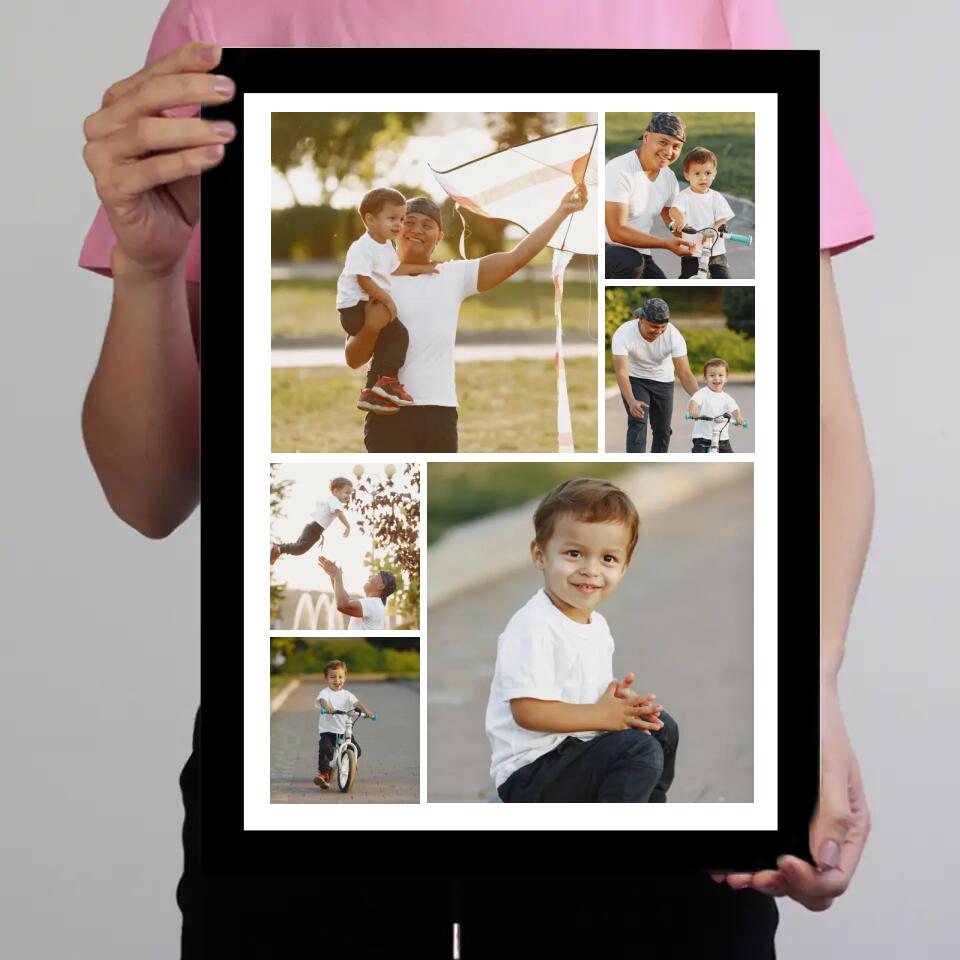 Fotókollázs falikép apáknak