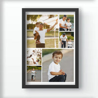 Fotókollázs falikép apáknak