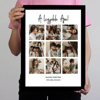 Klasszikus 9 képes fotókollázs falikép Apáknak