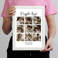 Klasszikus 9 képes fotókollázs falikép Anyáknak