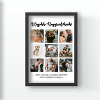 Klasszikus 9 képes fotókollázs falikép Nagyszülőknek