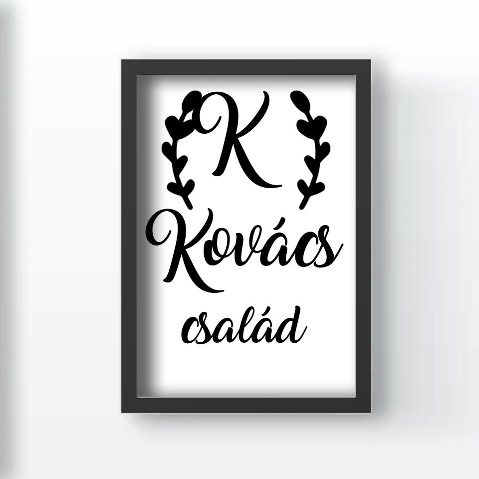 Családneves falikép