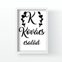 Családneves falikép