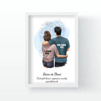 Ölelős pár falikép