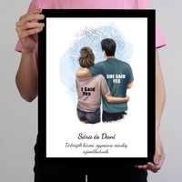 Ölelős pár falikép