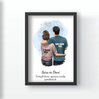 Ölelős pár falikép