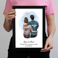 Ölelős pár falikép