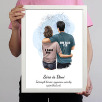 Ölelős pár falikép