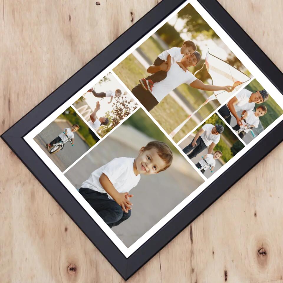 Fotókollázs falikép apáknak