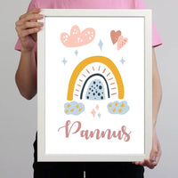 Szivárványos kép lányoknak névvel