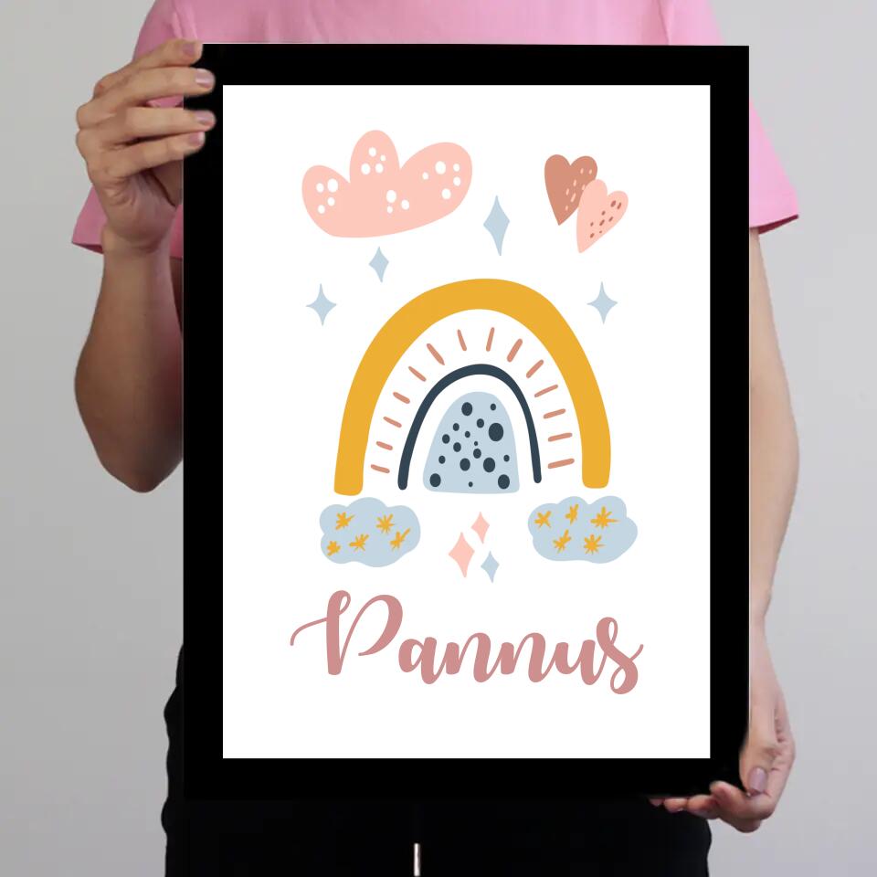 Szivárványos kép lányoknak névvel